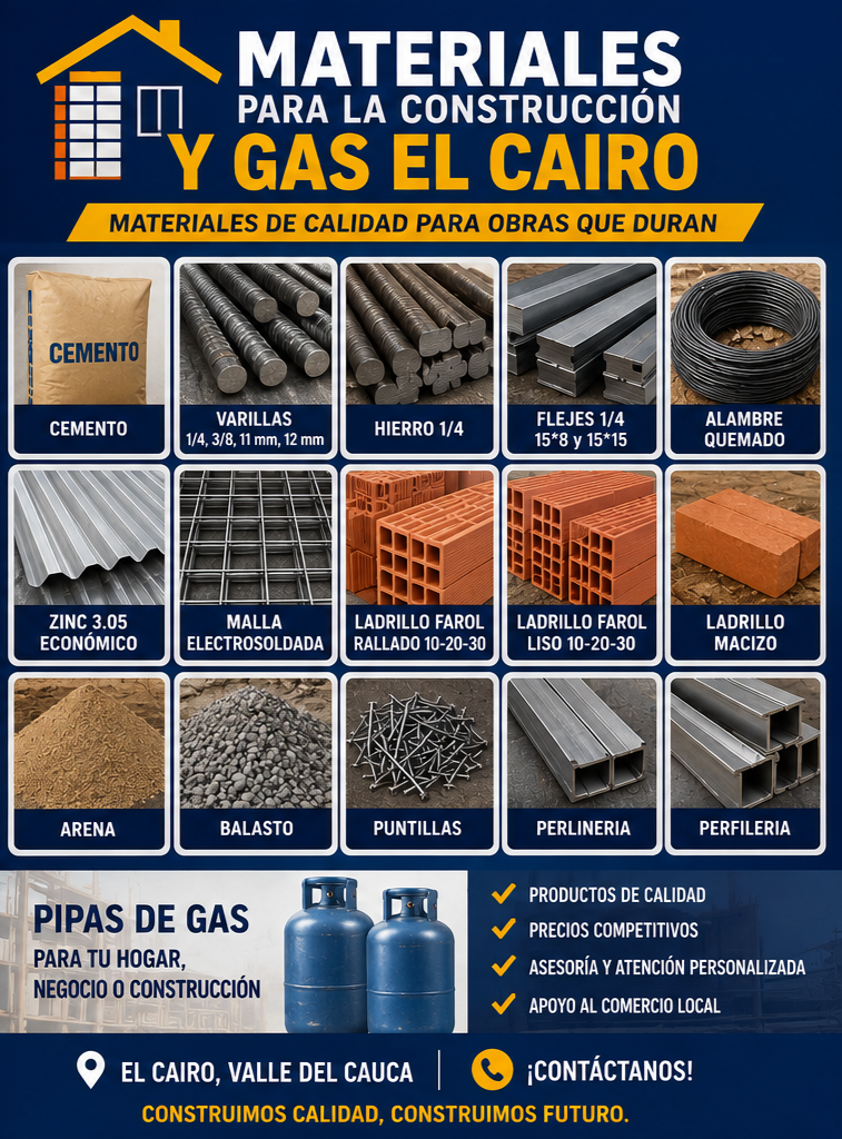 Foto 2 de Materiales para la construcción y gas El Cairo